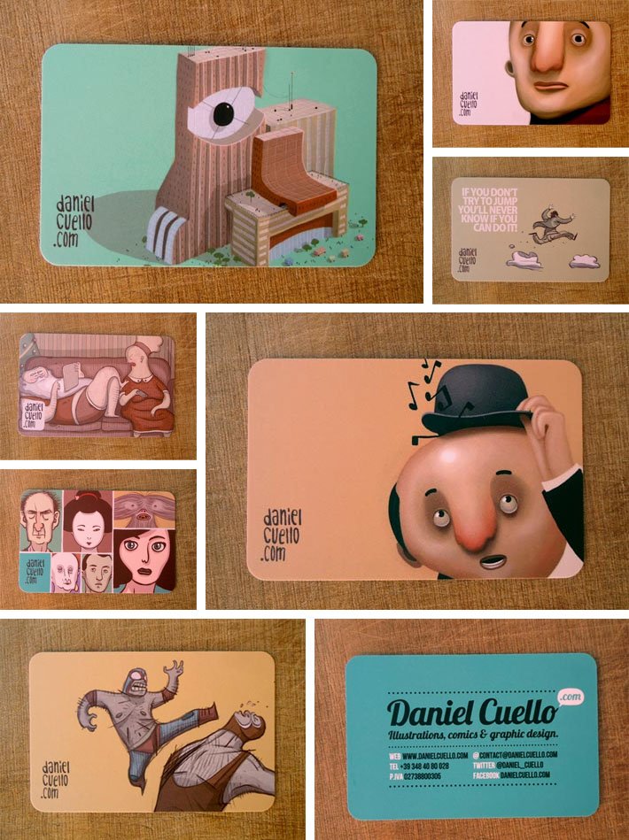 Business Cards Illustrated by Daniel Cuello