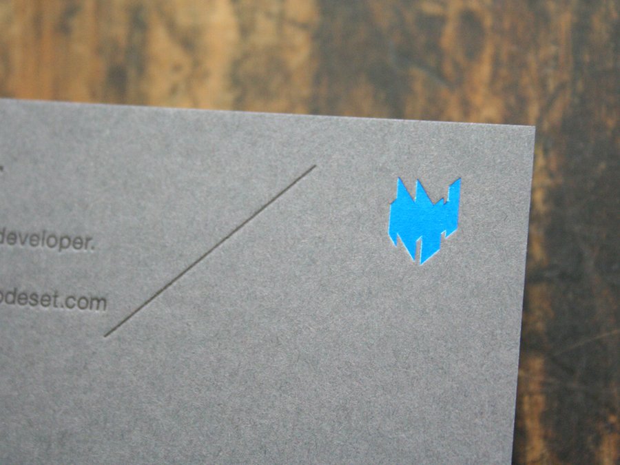 Cool Letterpress Business Cards - Mode Set 2