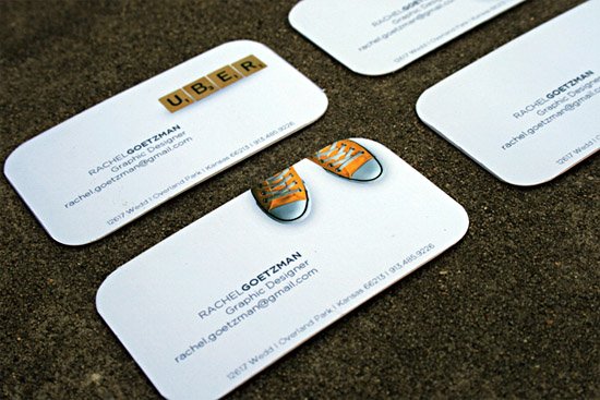 Creative Business Card by Rachel Goetzman with Rounded Corners