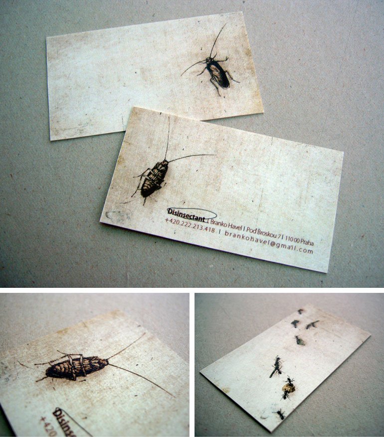Creative Business Cards – Disinsectant