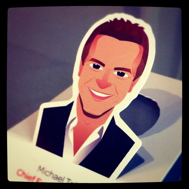 Creative Illustrated Pop-Up Business Card - Michael