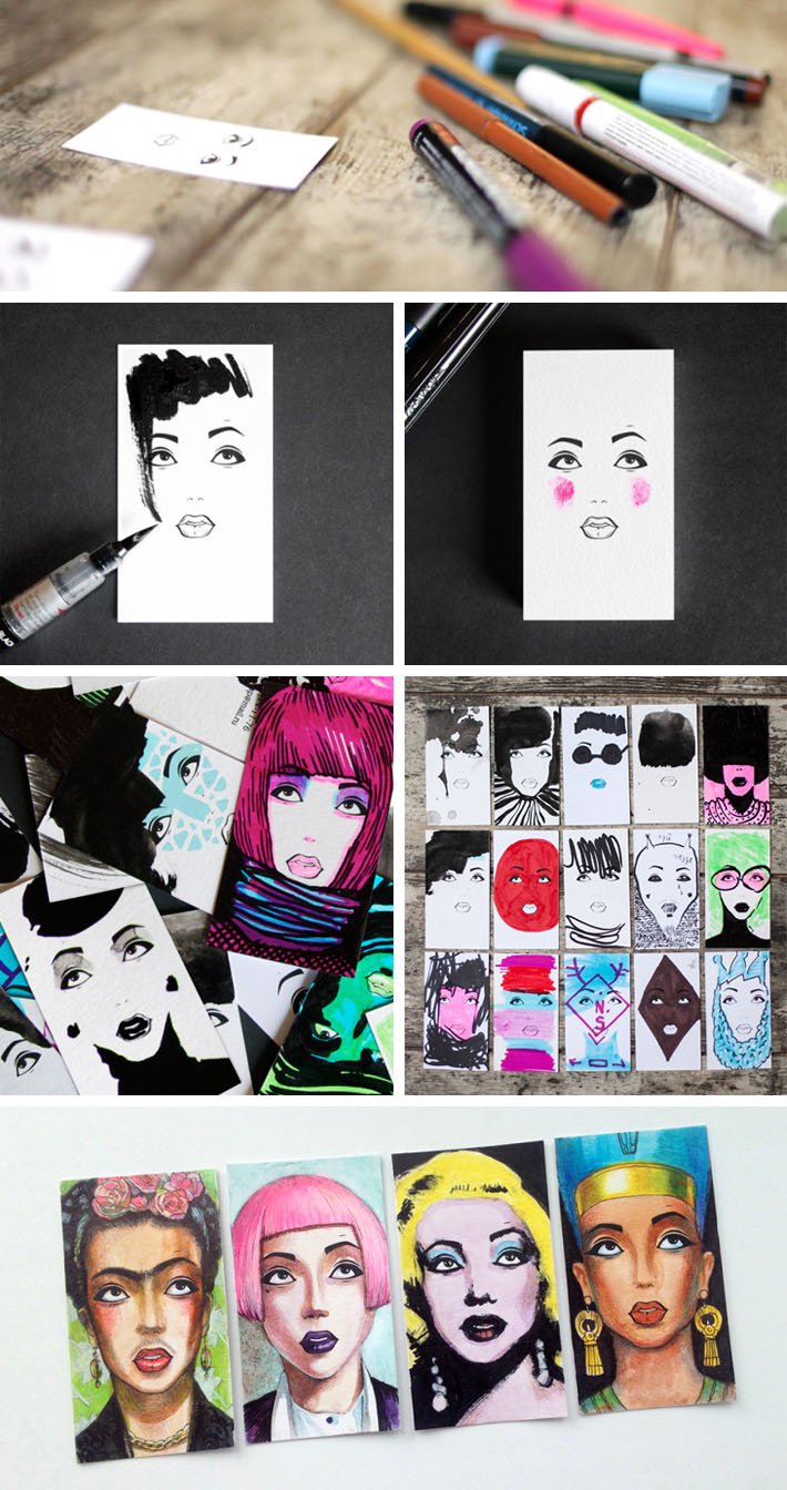 Unique Stylists Business Cards
