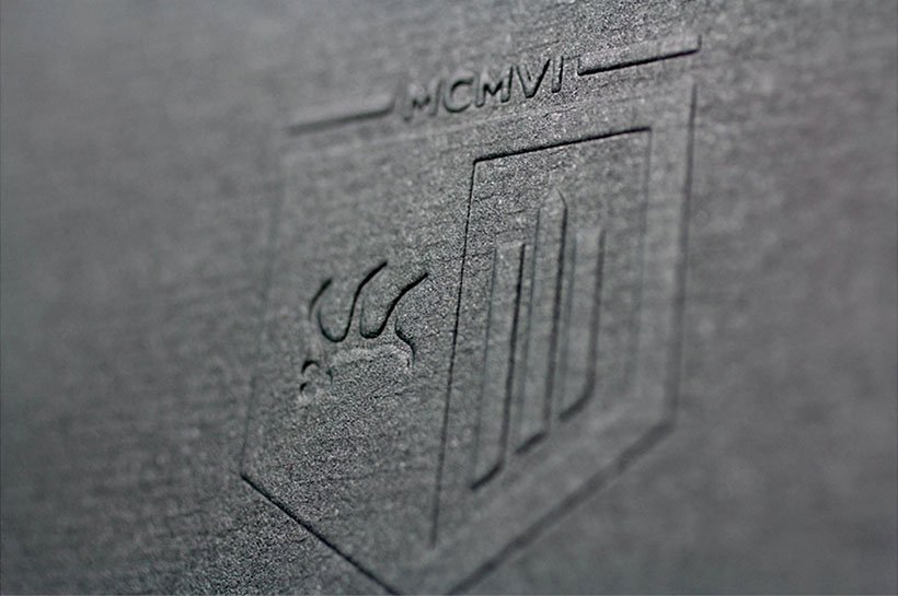 Cool Embossed Business Card - Schloss Albgut 2
