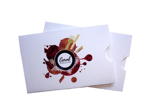 Creative Business Cards - Coral Restaurant