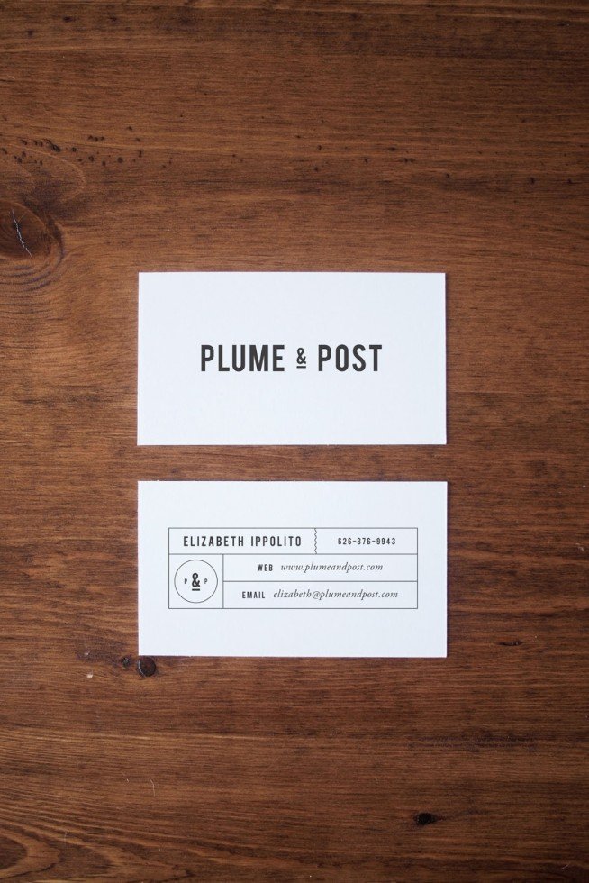 Minimalistic Business Carsd - Plume & Post