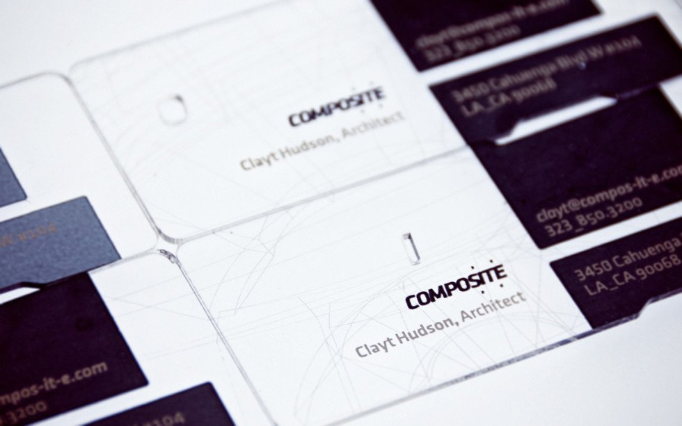 Unique Transparent Platic Business Cards - Composite
