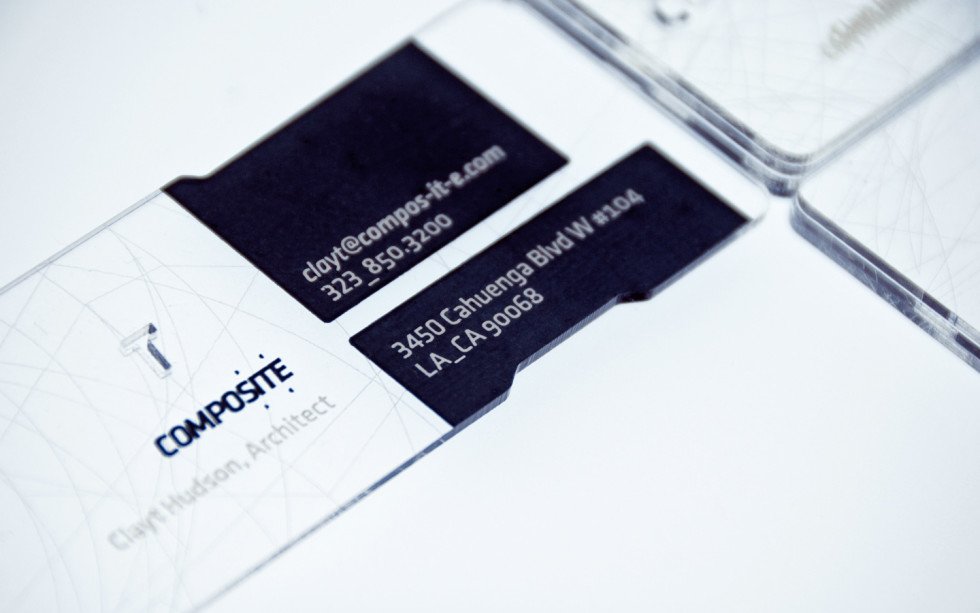 Unique Transparent Platic Business Cards - Composite