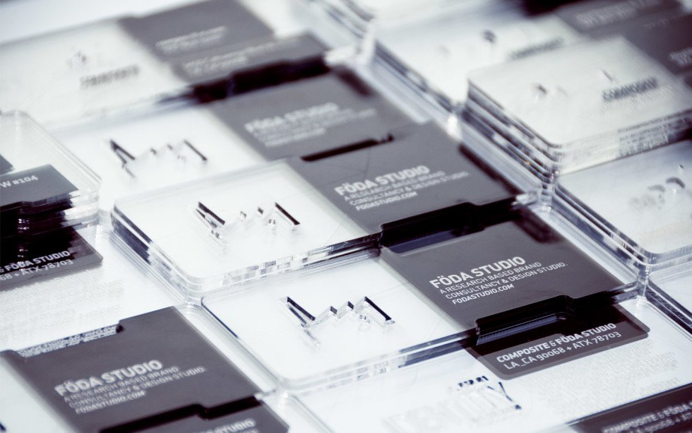 Unique Transparent Platic Business Cards - Composite