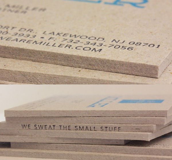 Cool Letterpress Business Cards - Miller 2