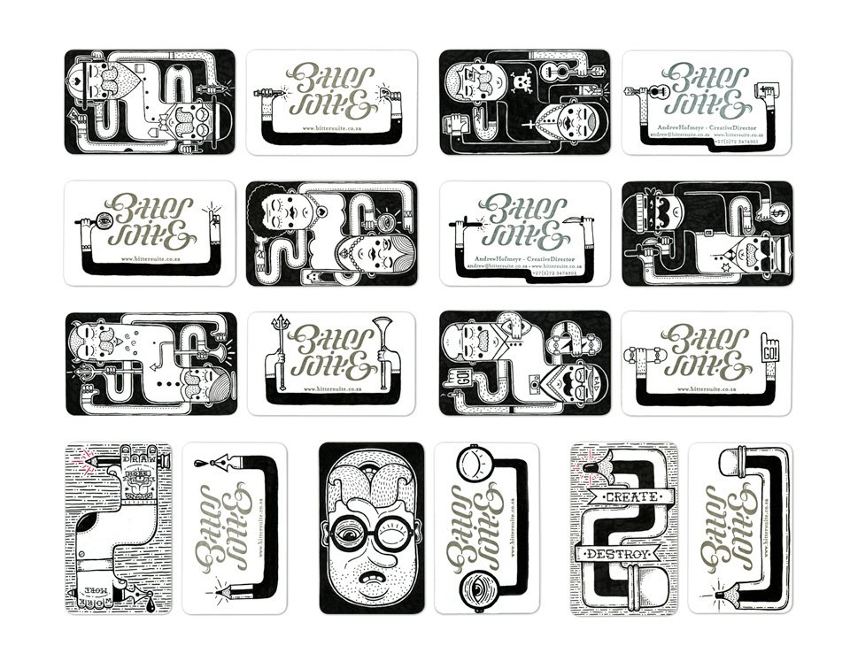 Uniquely Creative Business Card Design - Bittersuite3
