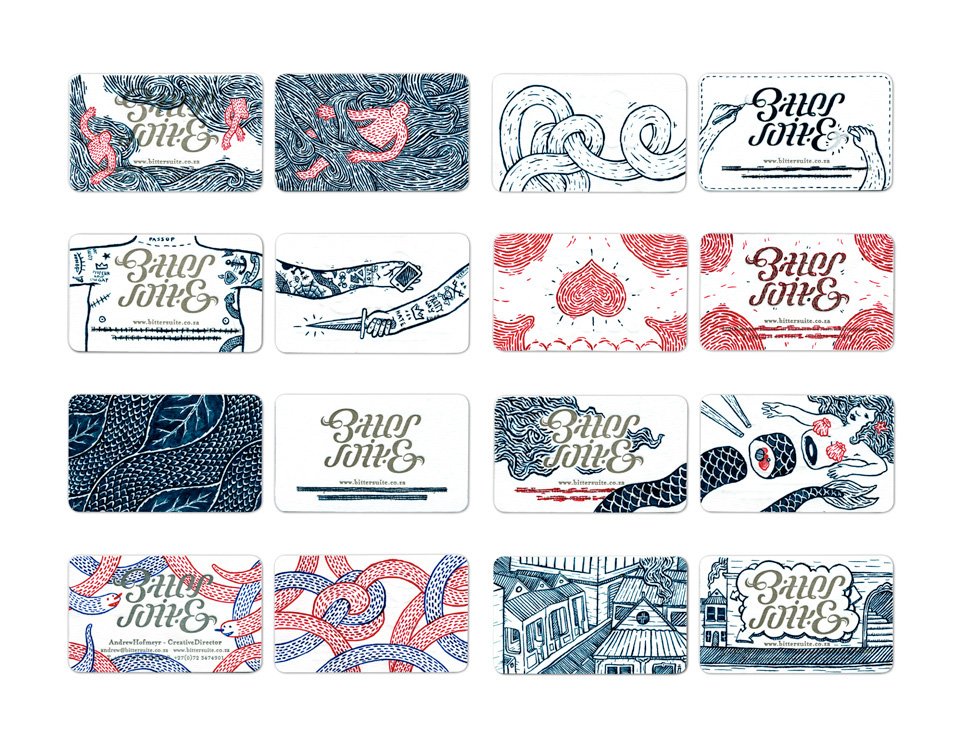 Uniquely Creative Business Card Design - Bittersuite6